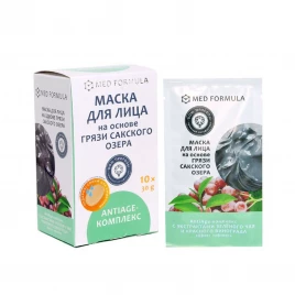 Маска для лица с экстрактами зеленого чая и красного винограда AntiAge-комплекс/ MED FORMULA