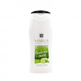 Шампунь для сухих ломких и поврежденных волос с огуречным соком Обновление и сила/ Vanilla